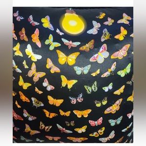 Karen Mabon Butterfly Pillow  16.5” Toss Decor Like A Moth To A Flame